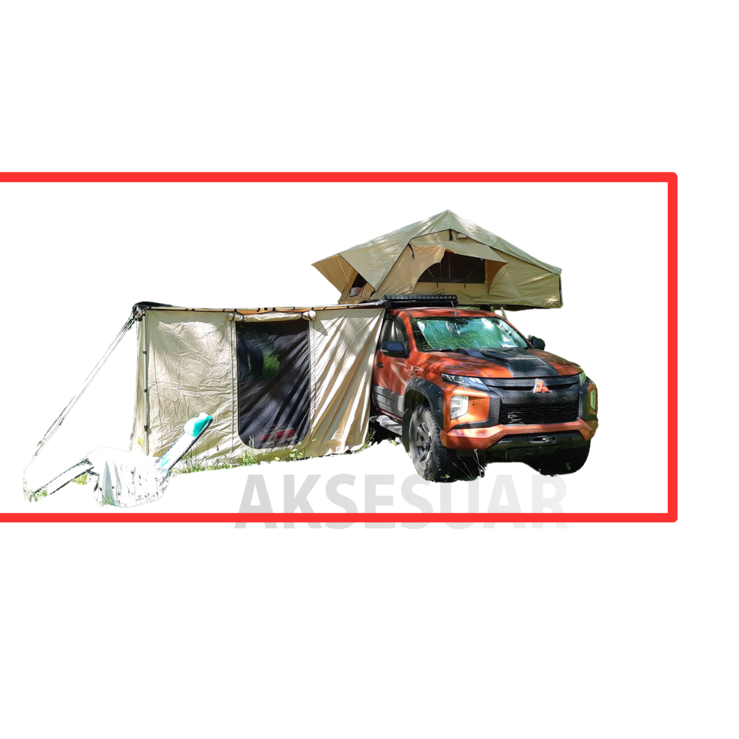 l200-arac-yan-tente-ates-aksesuar.png Mitsubishi L200 Araç Yan Tente Ve Alt Oda - Görsel 1