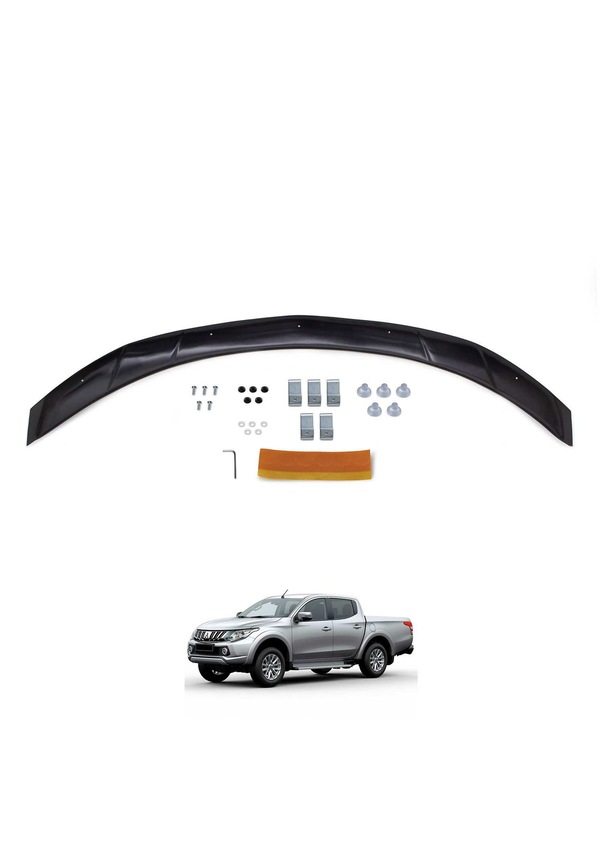 ruzgar-1-6.png Mitsubishi L200 Ön Kaput Koruyucu Rüzgarlığı 4Mm Akrilik - Görsel 1