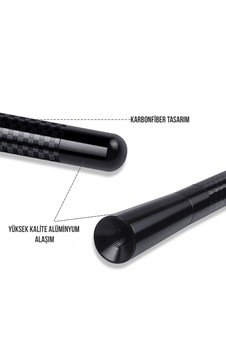 Automania Volkswagen Amarok Uyumlu Karbon Oto Çubuk Anten (425393290)