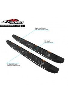 Off Road Vw Amarok Çelik Yan Basamak 205 Cm Ledli V1 2010 Üzeri