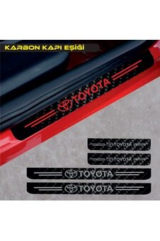 Toyota Hilux Karbon Kapı Eşiği Oto Sticker 4 Adet